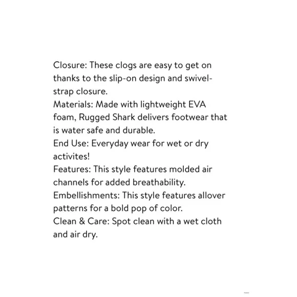 Rugged Shark EVA Clogs - Picture 4 of 10